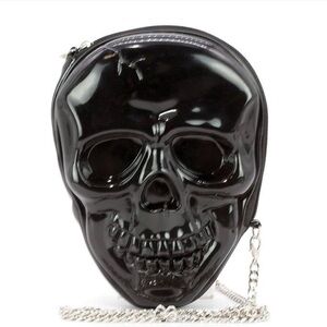 Black Skull Crossbody Bag​